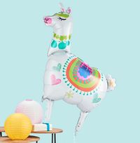 Tap to view Llama Inflated Balloon - Large