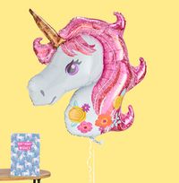 Tap to view Magical Unicorn Inflated Balloon - Large