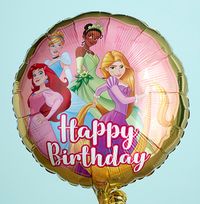 Princess Happy Birthday Inflated Balloon