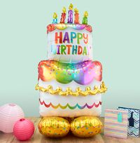 Birthday Cake Balloon - Inflate At Home