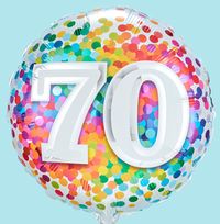 70 Confetti Inflated Balloon