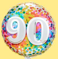 90 Confetti Inflated Balloon