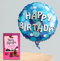 Blue Sparkle Happy Birthday Balloon Bundle