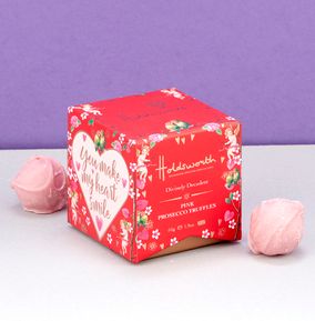 Pink Prosecco Truffles Cube