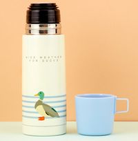 Tap to view Nice Weather For Ducks Flask