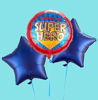 Tap to view You're My Superhero Balloon Trio
