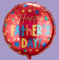 Tap to view Happy Father's Day Stars Inflated Balloon