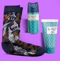 Tap to view Lavender & Oakmoss Body Wash and Sock Set