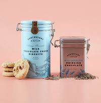 Tap to view Cartwright & Butler Milk Chocolate Chunk Biscuits and Drinking Chocolate Gift Set