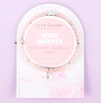 Tap to view Rose Quartz & Silver Beads Healing Crystals Bracelet