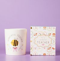 Tap to view For A Wonderful Teacher Candle