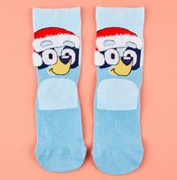 Tap to view Bluey Christmas Santa Hat Kid's Socks