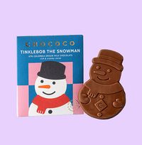 Tap to view Tinklebob Snowman 47% Colombia Milk Chocolate Bar