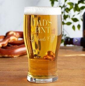 Personalised Father’s Day Pint Glass