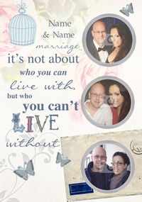 Emotional Rescue - Can't live without you Wedding Card