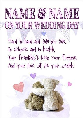 Emotional Rescue - Love will be your wealth Wedding Card
