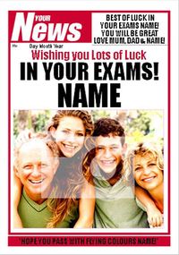 Tap to view Your News - Good Luck With Exams