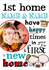 Tap to view First Home - New Home Personalised Card