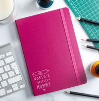 Tap to view World's Best Mum Hardback Engraved Notebook