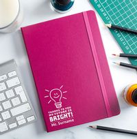 Tap to view Future is Bright Teacher Hardback Engraved Notebook