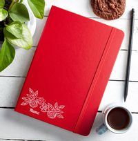 Roses Personalised Hardback Engraved Notebook