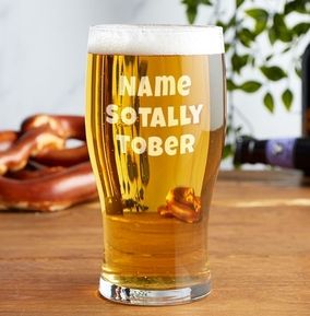 Personalised Totally Sober Pint Glass