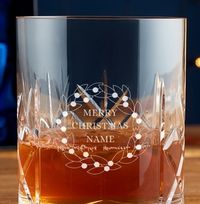 Tap to view Engraved Crystallite Whisky Glass - Merry Christmas