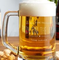 Tap to view My Favourite Pain in the Arse Personalised Beer Tankard