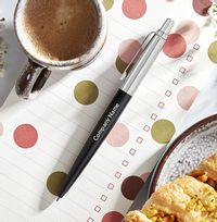 Tap to view Company Text Parker Ballpoint Pen - Black