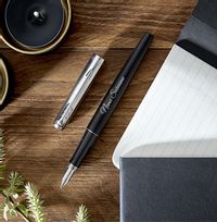 Tap to view Personalised Parker Fountain Pen - Black