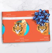 Tap to view Happy Birthday Tiger Personalised Wrapping Paper