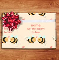 Meant to Bee Personalised Wrapping Paper