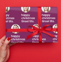 Tinsel Tits Christmas Wrapping Paper