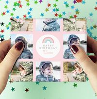 Pink Photo Collage Wrapping Paper