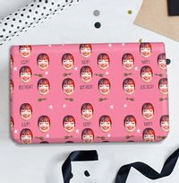 Happy Birthday Face Photo Wrapping Paper