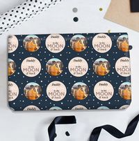 To The Moon and Back Daddy Photo Wrapping Paper