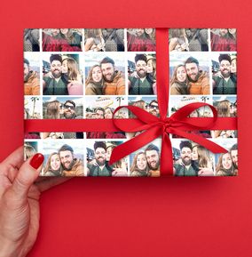 Photo Grid Wrapping Paper