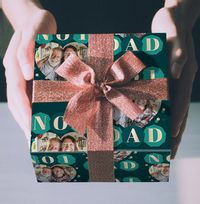 No.1 Dad Photo Wrapping Paper