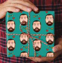 Valentine's Crush Male Photo Wrapping Paper
