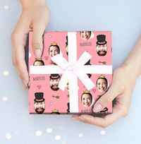 Just Married Photo Wrapping Paper