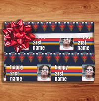 Tap to view Happy 21st Birthday Photo Wrapping Paper