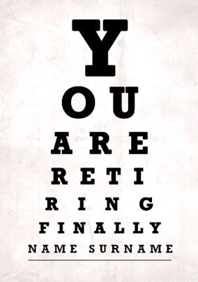 Eye Test - Retirement