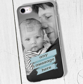 Blue Banner Personalised iPhone Case
