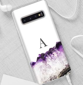 Purple Geode Personalised Samsung Case