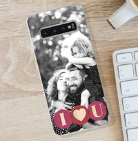 I Heart U Photo Samsung Phone Case
