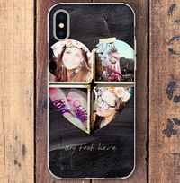 Tap to view Chalk Multi Heart Photo iPhone Case