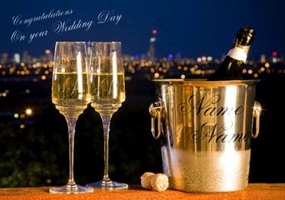 His & Hers Champagne - Wedding