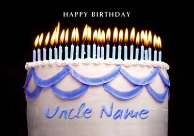 Birthday Cake Blue Uncle