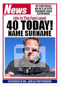 Tap to view Your News - His 40th Full Image