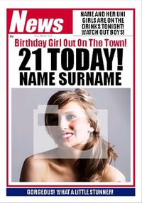Tap to view Your News - Her 21st Full Image